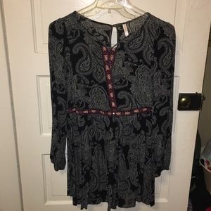 Roomy yet flattering bandana print dress